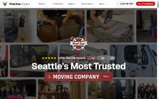 First Due Movers website