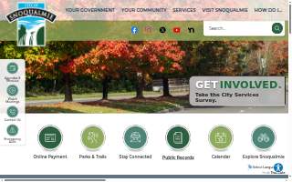 Snoqualmie Library website