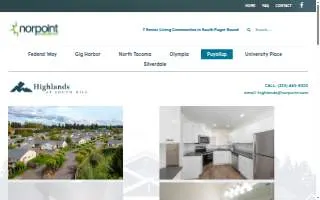 Highlands At South Hill website