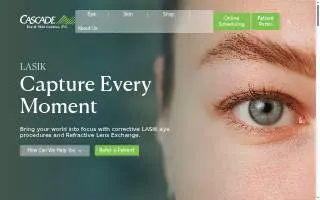Cascade Eye & Skin Centers, PC of Spanaway website