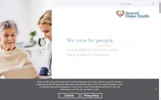 Assured Home Health of Spokane website