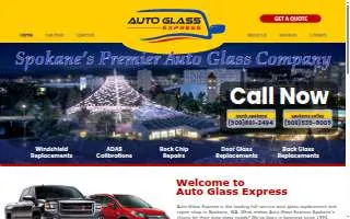 Auto Glass Express - Spokane Valley website