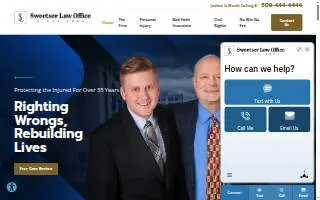 Sweetser Law Office website