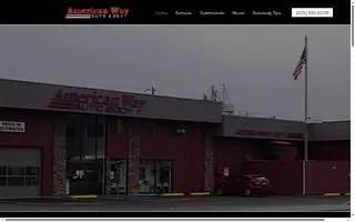 American Way Auto Body website
