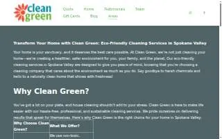 Clean Green website
