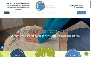 University Chiropractic of Spokane Valley website