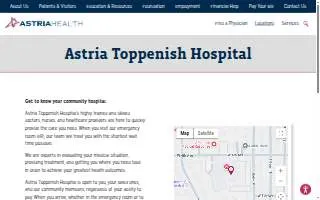 Astria Toppenish Hospital | Emergency Room website