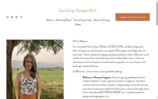 Just Living Therapy website