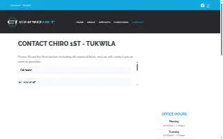 Chiro 1st - Tukwila website
