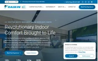 Daikin Seattle Experience Center website