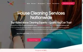 Diamond Cleaners USA website