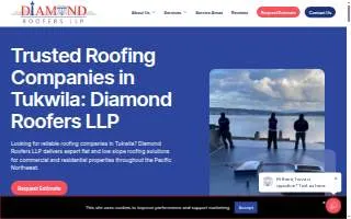 Diamond Roofers LLP website