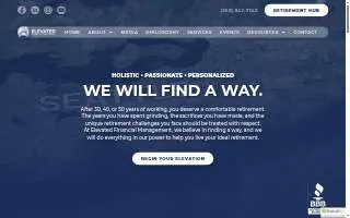 Elevated Financial Management website