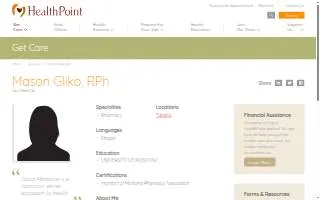 HealthPoint Tukwila Pharmacy website