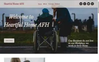 Heartful Home AFH (Adult Family Home) website