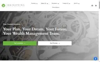 Mainspring Wealth Advisors website
