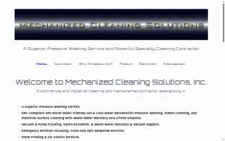 Mechanized Cleaning Solutions, Inc. website