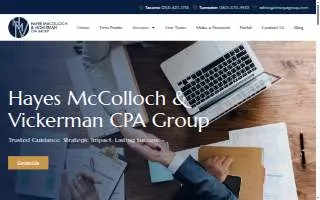 Hayes McColloch & Vickerman CPA Group of Tumwater website