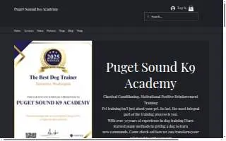 Puget Sound K9 Academy website