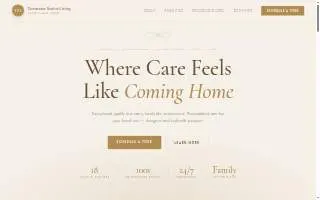 Tumwater Senior Living website