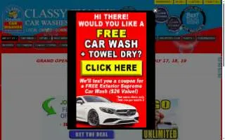Auto Wash of University Place website