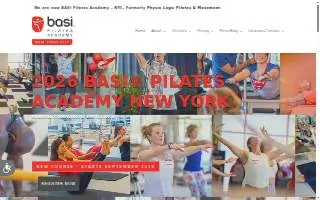 BASI Pilates Academy Tacoma website
