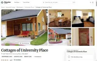 Cottages of University Place website