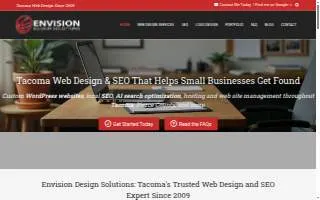 Envision Design Solutions LLC of University Place website