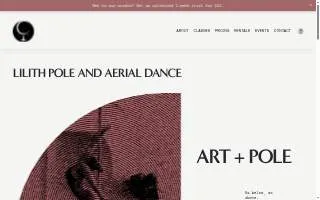 Lilith Pole and Aerial Dance (Tacoma) website