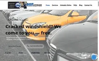 Sof Auto Glass of University Place website