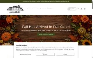 Garside Florist website