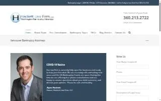 Hackett Law Firm of Vancouver website