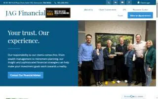 JAG Financial website