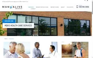Man Alive Clinic website