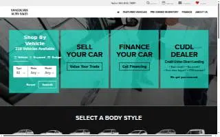 Vancouver Auto Sales website
