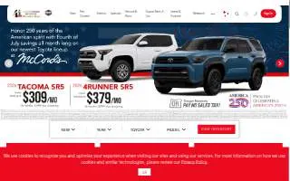 Vancouver Toyota website