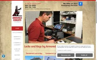 Armored Knights Locksmith website