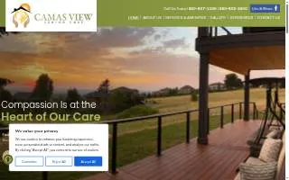 Camas View Senior Care website