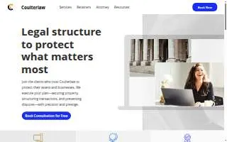 Cliff Coulter Law Firm PLLC website