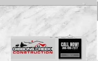 Gibbons Creek Construction website