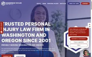 Henderson Taylor Law Firm of Washougal website