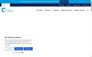 Confluence Health website