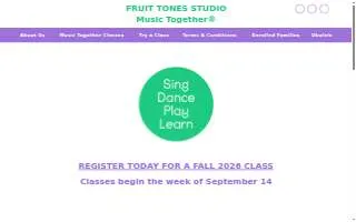 Fruit Tones Studio website