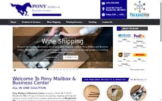 Pony Mailbox & Business Center of Woodinville website
