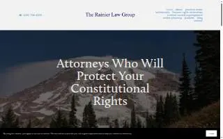 The Rainier Law Group website