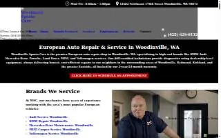 Woodinville Sports Cars website