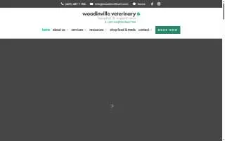 Woodinville Veterinary Hospital & Urgent Care Services website