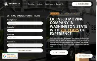 Bernd Moving & Storage website