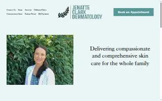 Jenatte Clark Dermatology website