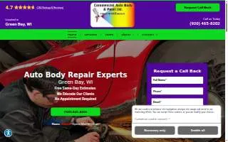 Commercial Auto Body & Paint Ltd. of Allouez website